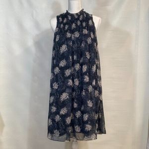 Joie Baltic Print Sleeveless Floral Mini Dress Women's Small